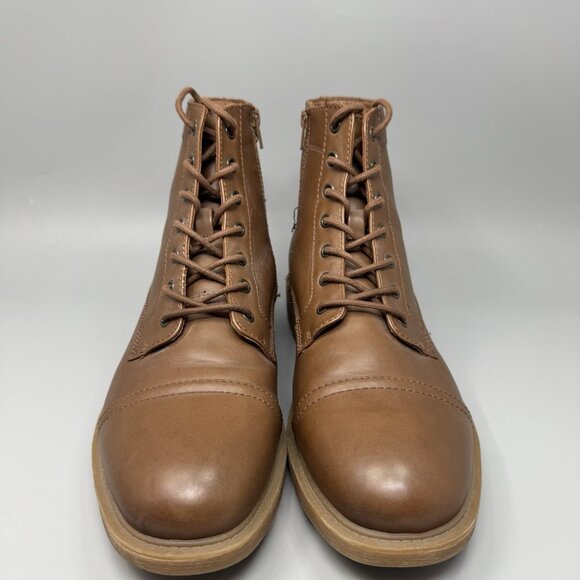 Frye And Co. Kip Flat Heel Lace Up Boots Men\'s US Size 11M Brown Vegan Leather main image 8